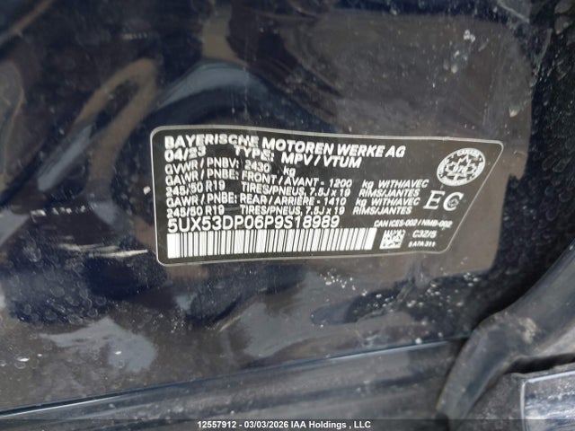 5UX53DP06P9S18989 BMW X3 Xdrive30i