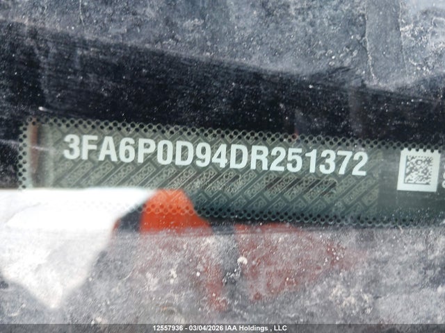 12557936 :رقم المزاد ، 3FA6P0D94DR251372 vin ، 2013 Ford Fusion مزاد بيع