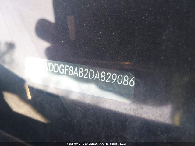 12557940 :رقم المزاد ، WDDGF8AB2DA829086 vin ، 2013 Mercedes-benz C 300 4matic مزاد بيع