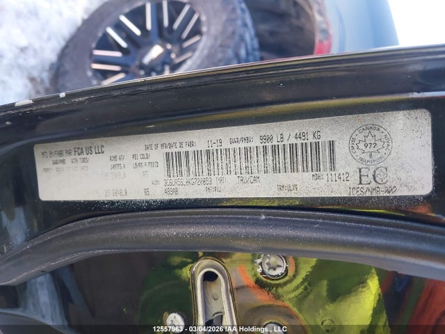 3C6UR5SL0KG720853 RAM 2500 Limited