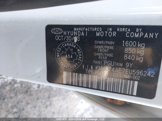 Aukcja sprzedaży 2014 Hyundai Accent Gls/gs, vin: KMHCT4AE7EU596242, numer aukcji: 12557979