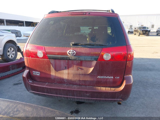 2006 Toyota Sienna Ce მანქანა იყიდება აუქციონზე, vin: 5TDZA29C96S511581, აუქციონის ნომერი: 12558001