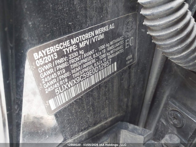 5UXWX9C59E0D12957 BMW X3 Xdrive28i
