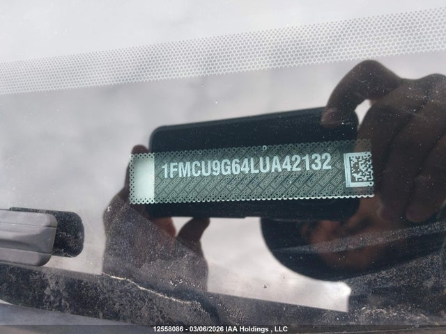 12558086 :رقم المزاد ، 1FMCU9G64LUA42132 vin ، 2020 Ford Escape Se مزاد بيع