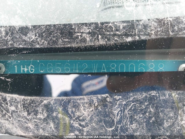 1998 Honda Accord Lx მანქანა იყიდება აუქციონზე, vin: 1HGCG5642WA800688, აუქციონის ნომერი: 12558089