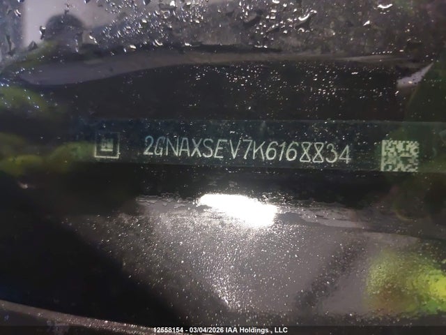 2019 Chevrolet Equinox Ls მანქანა იყიდება აუქციონზე, vin: 2GNAXSEV7K6168834, აუქციონის ნომერი: 12558154