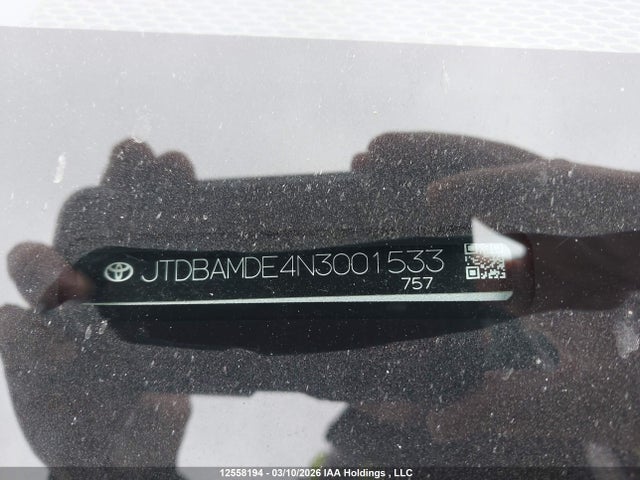 2022 Toyota Corolla მანქანა იყიდება აუქციონზე, vin: JTDBAMDE4N3001533, აუქციონის ნომერი: 12558194
