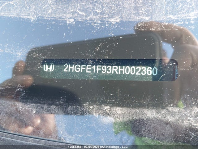 12558266 :رقم المزاد ، 2HGFE1F93RH002360 vin ، 2024 Honda Civic Touring مزاد بيع