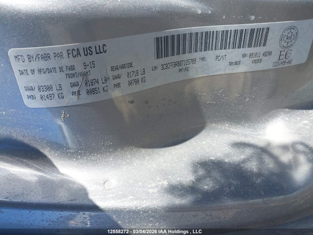 3C3CFFBR8GT125789 Fiat 500