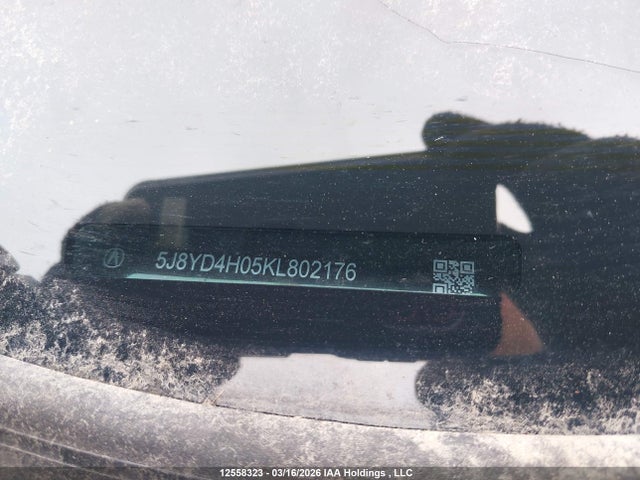 12558323 :رقم المزاد ، 5J8YD4H05KL802176 vin ، 2019 Acura Mdx مزاد بيع