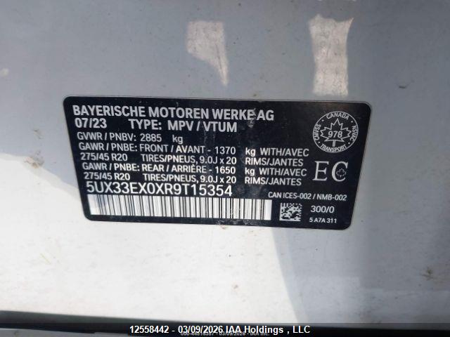 5UX33EX0XR9T15354 BMW X6 Xdrive40i