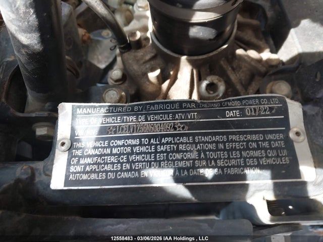 Cf Moto Cforce 1000 2022 LCELV1Z56N6004092 Image 9