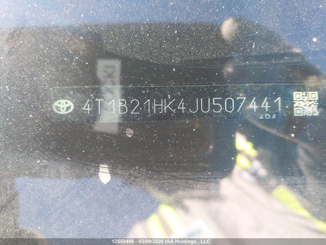 12558486 :رقم المزاد ، 4T1B21HK4JU507441 vin ، 2018 Toyota Camry Hybrid Se مزاد بيع