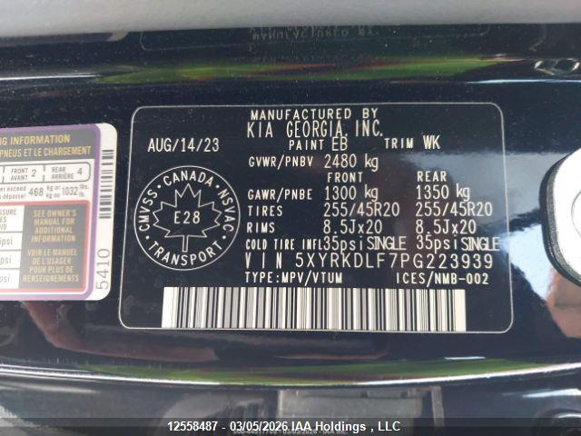 Aukcja sprzedaży 2023 Kia Sorento Sx/sxp, vin: 5XYRKDLF7PF223939, numer aukcji: 12558487