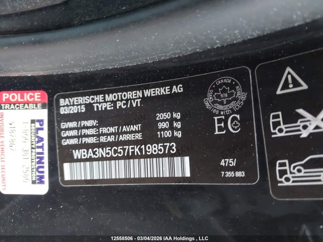 Aukcja sprzedaży 2015 Bmw 428 Xi, vin: WBA3N5C57FK198573, numer aukcji: 12558506