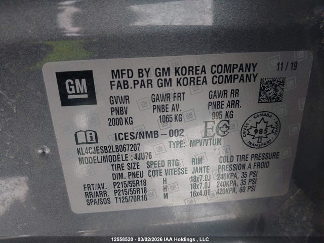 Buick Encore Preferred 2020 KL4CJESB2LB067207 Image 9