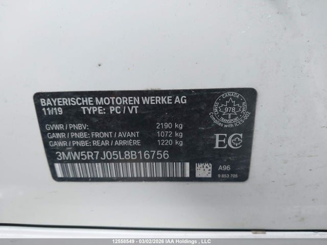 3MW5R7J05L8B16756 BMW 330i Xdrive