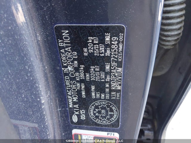 KNDJP3A51F7215849 KIA Soul Ex/ex+/ex+ Eco