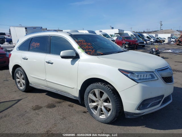 2015 Acura Mdx Elite Package მანქანა იყიდება აუქციონზე, vin: 5FRYD4H85FB501595, აუქციონის ნომერი: 12558595