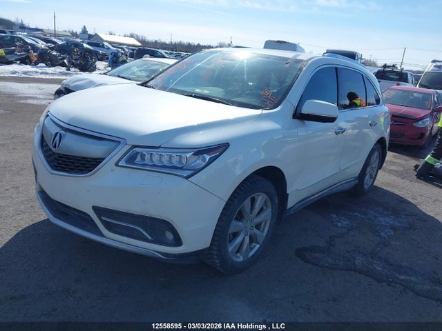 2015 Acura Mdx Elite Package მანქანა იყიდება აუქციონზე, vin: 5FRYD4H85FB501595, აუქციონის ნომერი: 12558595