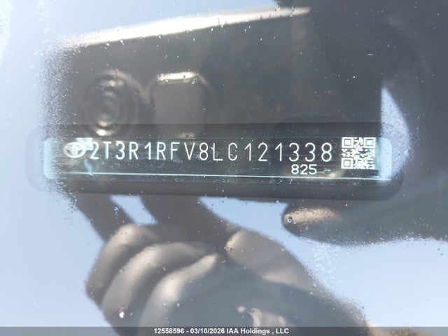 2020 Toyota Rav4 Xle/xle Premium მანქანა იყიდება აუქციონზე, vin: 2T3R1RFV8LC121338, აუქციონის ნომერი: 12558596