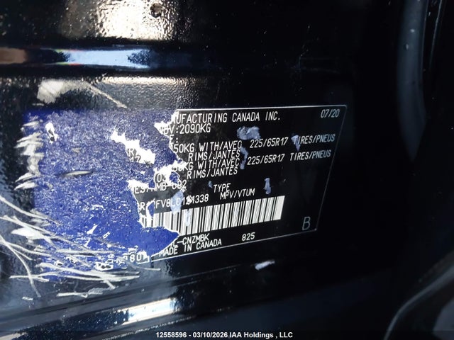 2020 Toyota Rav4 Xle/xle Premium მანქანა იყიდება აუქციონზე, vin: 2T3R1RFV8LC121338, აუქციონის ნომერი: 12558596