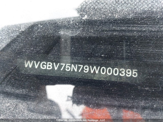 Продажа на аукционе авто 2009 Volkswagen Tiguan, vin: WVGBV75N79W000395, номер лота: 12558706