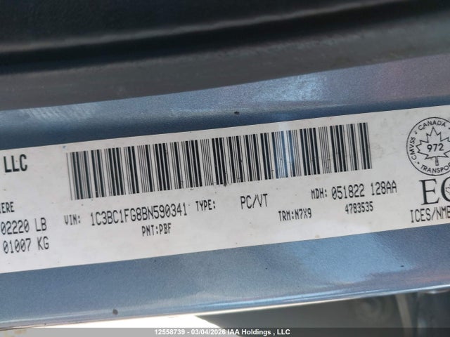 Продаж на аукціоні авто 2011 Chrysler 200 Touring, vin: 1C3BC1FG8BN590341, номер лоту: 12558739
