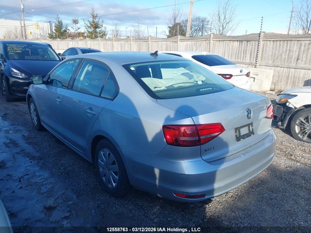 2015 Volkswagen Jetta S მანქანა იყიდება აუქციონზე, vin: 3VW2K7AJ2FM422549, აუქციონის ნომერი: 12558763