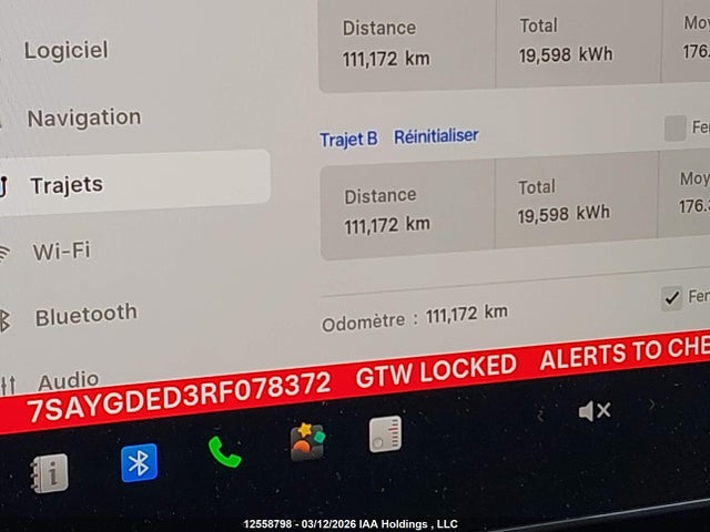 2024 Tesla Model Y Long Range/rwd მანქანა იყიდება აუქციონზე, vin: 7SAYGDED3RF078372, აუქციონის ნომერი: 12558798
