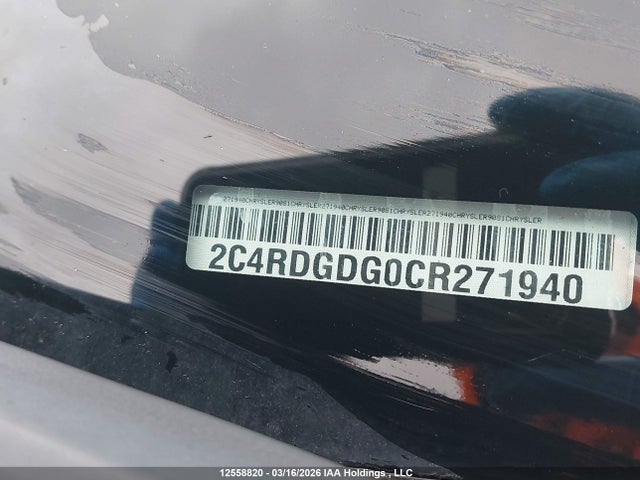 Aukcja sprzedaży 2012 Dodge Grand Caravan Crew, vin: 2C4RDGDG0CR271940, numer aukcji: 12558820