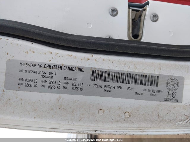 Продаж на аукціоні авто 2014 Dodge Charger R/t, vin: 2C3CDXDT5EH372178, номер лоту: 12558931