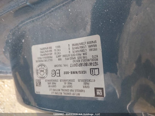 Aukcja sprzedaży 2010 Gmc Sierra K2500 Slt, vin: 1GT4K1862AF124117, numer aukcji: 12558982
