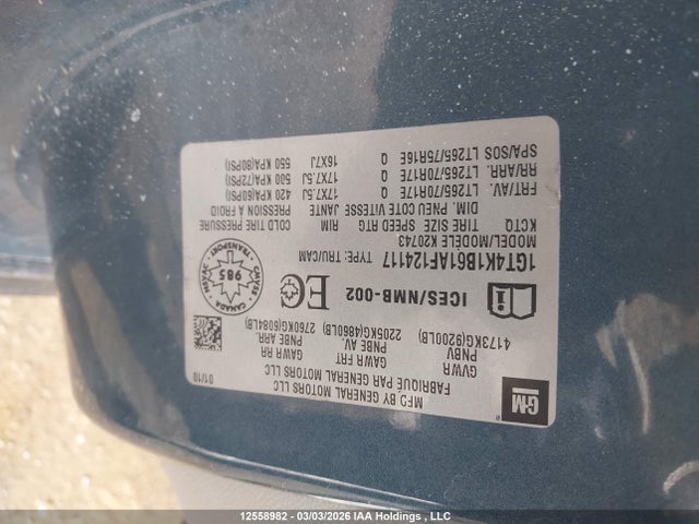 Aukcja sprzedaży 2010 Gmc Sierra K2500 Slt, vin: 1GT4K1862AF124117, numer aukcji: 12558982