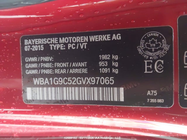 WBA1G9C52GVX97065 BMW 228i Xdrive
