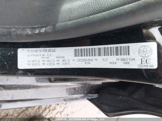 Продаж на аукціоні авто 2016 Chrysler 200 C, vin: 1C3CCCCG3GN187332, номер лоту: 12559130
