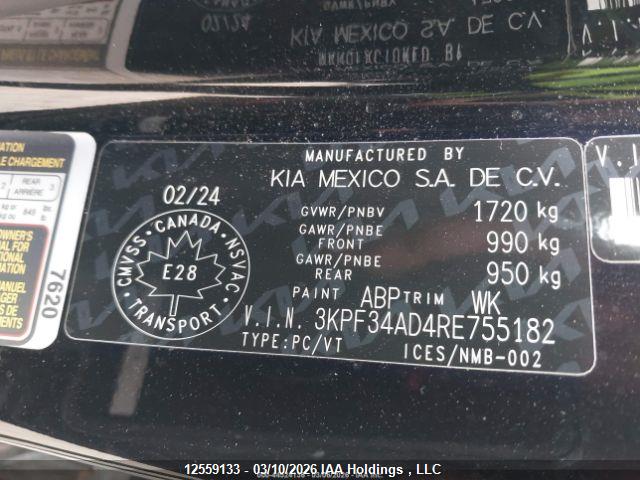 3KPF34AD4RE755182 KIA Forte Ex/ex+/ex Premium