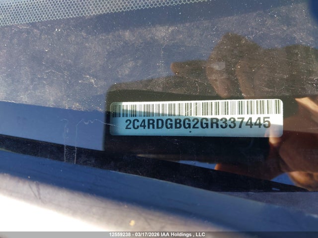 Продаж на аукціоні авто 2016 Dodge Grand Caravan Se/sxt, vin: 2C4RDGBG2GR337445, номер лоту: 12559238