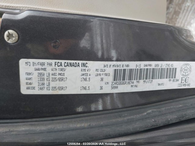 Aukcja sprzedaży 2016 Dodge Grand Caravan Se/sxt, vin: 2C4RDGBG8GR106744, numer aukcji: 12559254