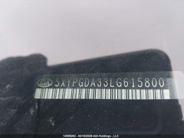 5XYPGDA33LG615800 KIA Sorento 2.4l Lx/2.4l Lx+/3.3l Lx+