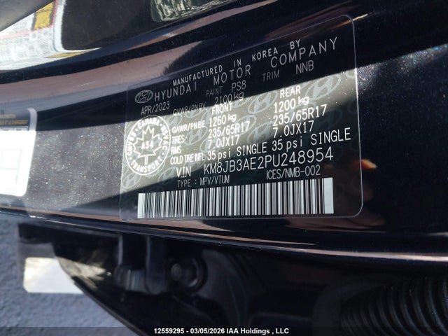 KM8JB3AE2PU248954 Hyundai Tucson Preferred Fwd