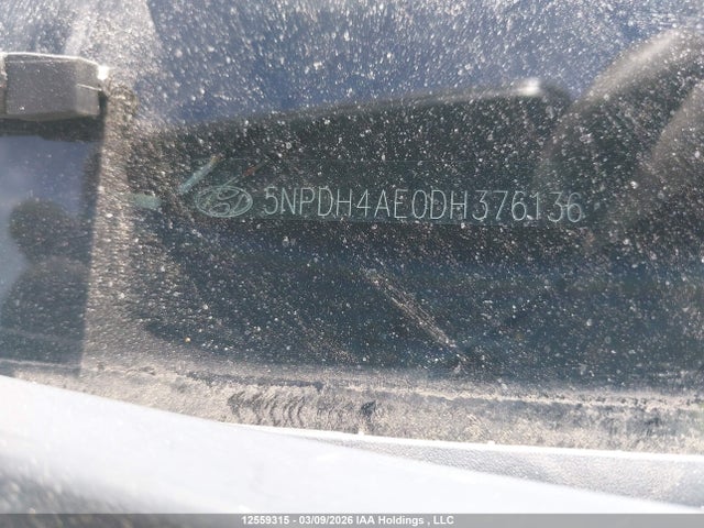 2013 Hyundai Elantra Gls/limited მანქანა იყიდება აუქციონზე, vin: 5NPDH4AE0DH376136, აუქციონის ნომერი: 12559315