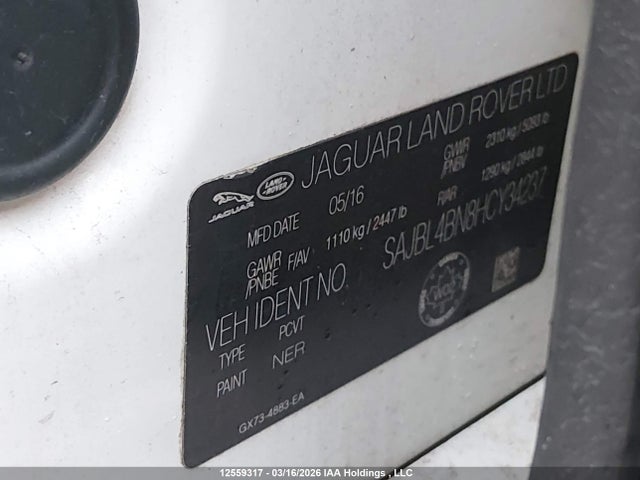 SAJBL4BN8HCY34237 Jaguar XF