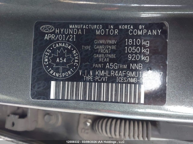 KMHLR4AF9MU179887 Hyundai Elantra N Line Dct