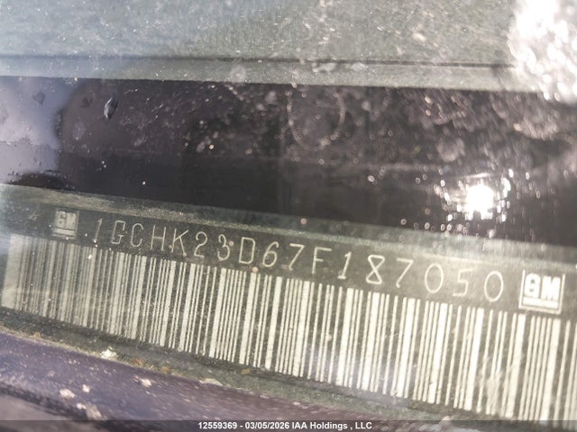 Продаж на аукціоні авто 2007 Chevrolet Silverado K2500 Heavy Duty, vin: 1GCHK23D67F187050, номер лоту: 12559369