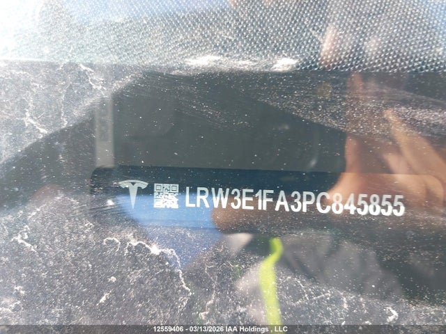 Продаж на аукціоні авто 2023 Tesla Model 3 Rwd, vin: LRW3E1FA3PC845855, номер лоту: 12559406