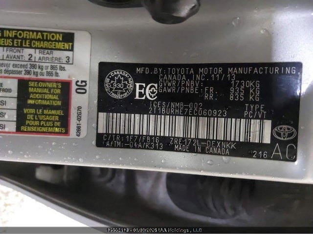 Toyota COROLLA LE 2014 2T1BURHE7EC060923 Image 18