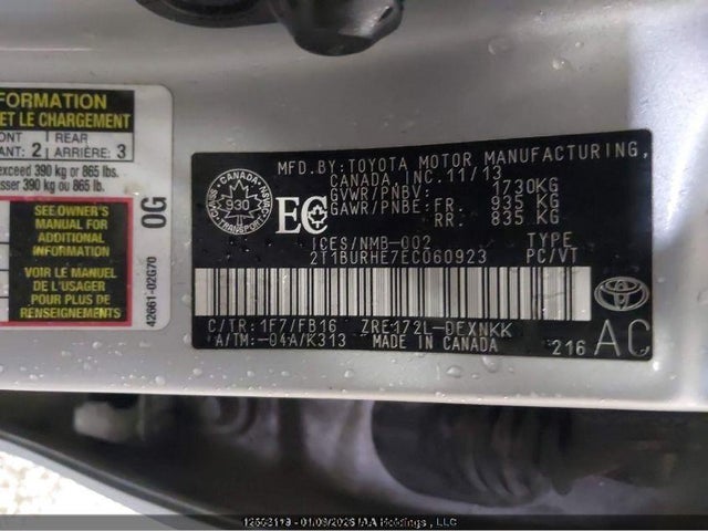 Toyota COROLLA LE 2014 2T1BURHE7EC060923 Image 9