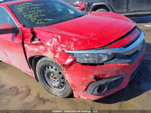 Продажа на аукционе авто 2018 Honda Civic Ex, vin: 2HGFC3B43JH451330, номер лота: 12559467