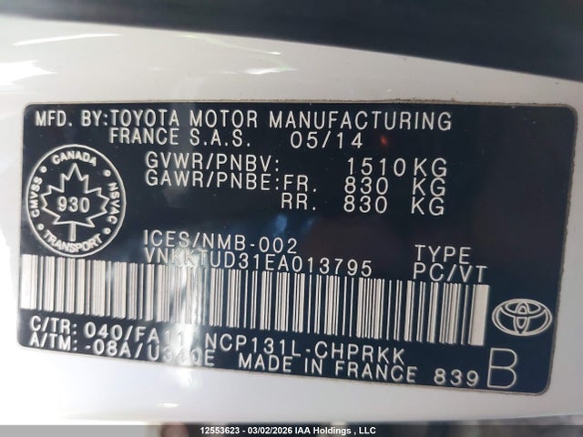 Toyota YARIS LE 2014 VNKKTUD31EA013795 Image 18